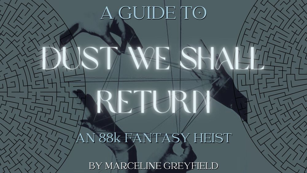 A Guide To
DUST WE SHALL RETURN
An 88k Fantasy Heist
By Marceline Greyfield