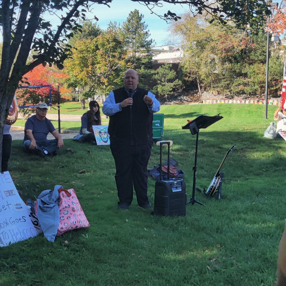 State Senator Paul Feeney speaking 