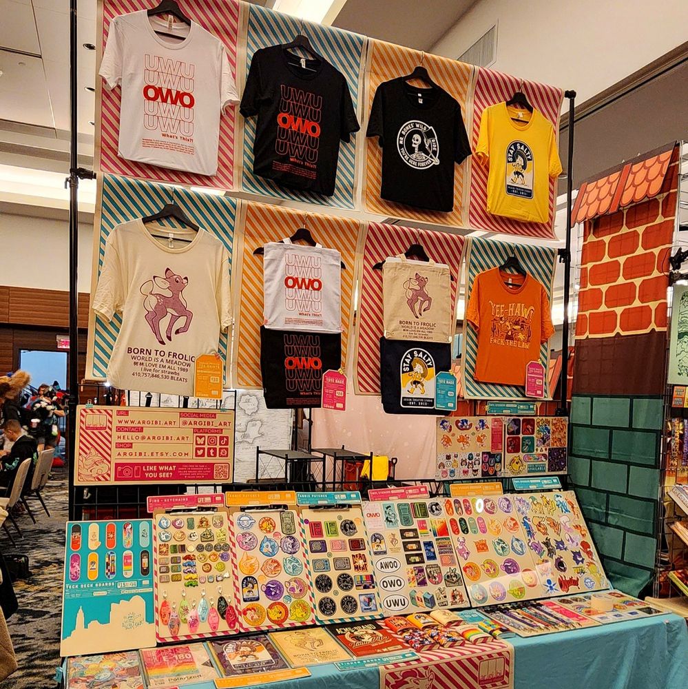 Our dealers table at AnthrOhio 2025