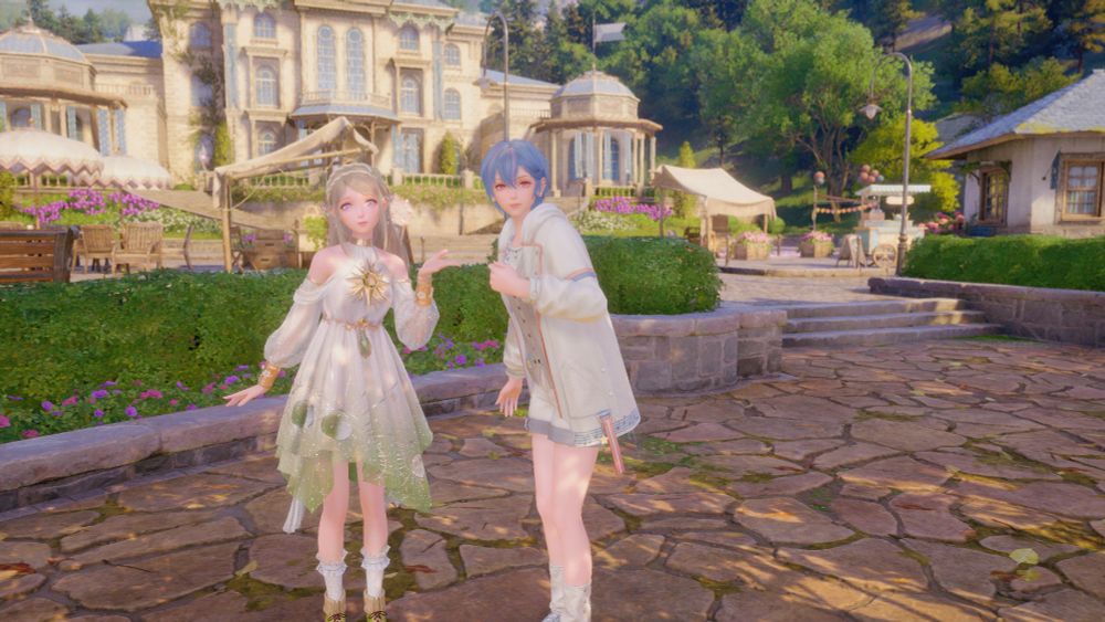 In-game picture of Nikki and Bebe