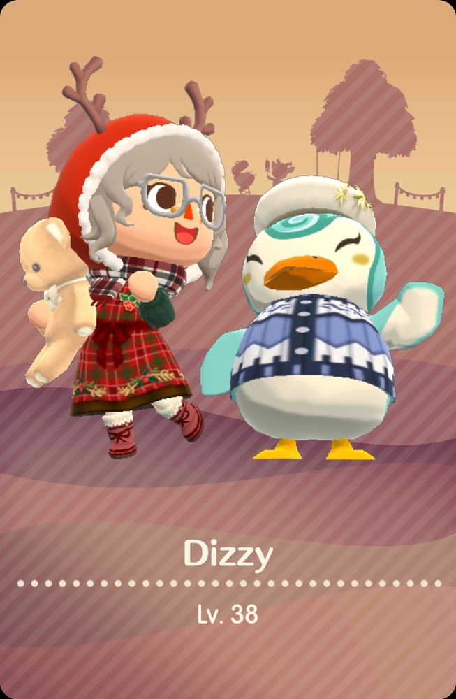 dizzybunnies' animal crossing pocket camp complete camper card front 