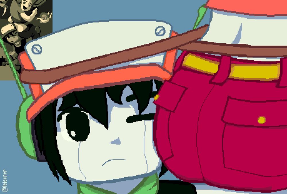 Curly Brace from Cave Story, butt