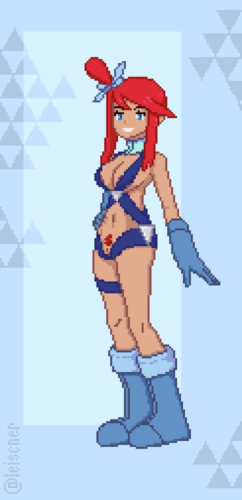 Naked hot Skyla pixel art