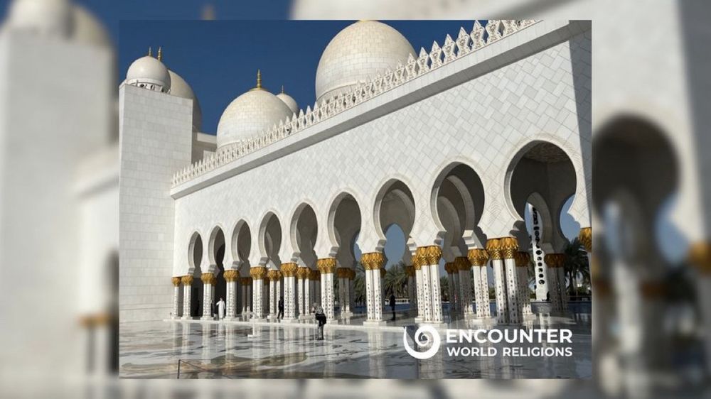 Beautiful mosque in Abu Dhabi