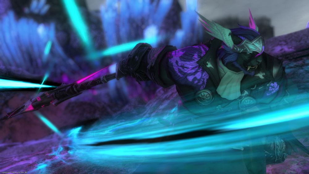 Hrothgar in reaper gear fights to defend themself.
