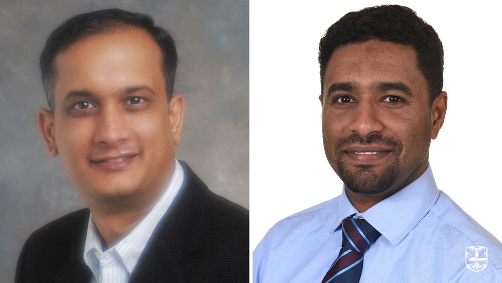 L-R: Dr Hariharan Iyer and Dr Mohamed Bakhit