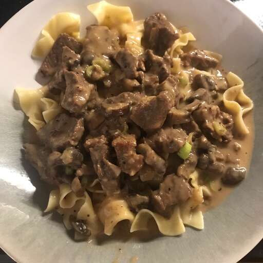 A well-lit photo of Chef John's Classic Beef Stroganoff
