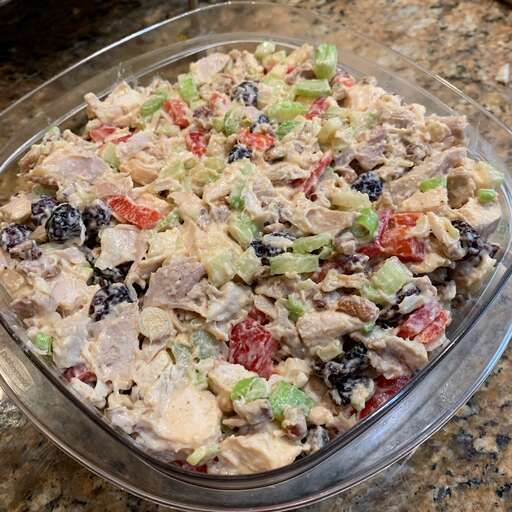 A photo of Holiday Chicken Salad, probably perfectly framed and looking great