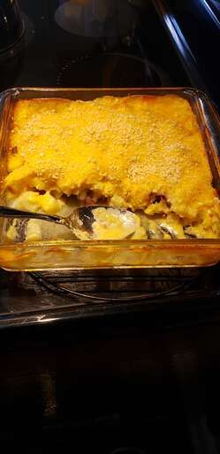 A photo of Leftover Ham -n- Potato Casserole, probably perfectly framed and looking great