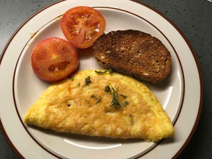 A delectable photo of Parmalet (Crisp Parmesan Omelet)