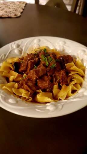 A well-lit photo of Chef John's Classic Beef Stroganoff