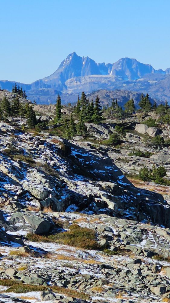 Some beautiful mountains in the distance.