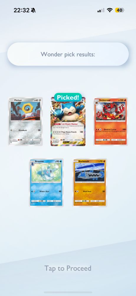 Snorlax EX Wonder Pick Pokemon TCG Pocket