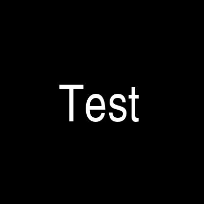 A black square with the word "Test" in white
