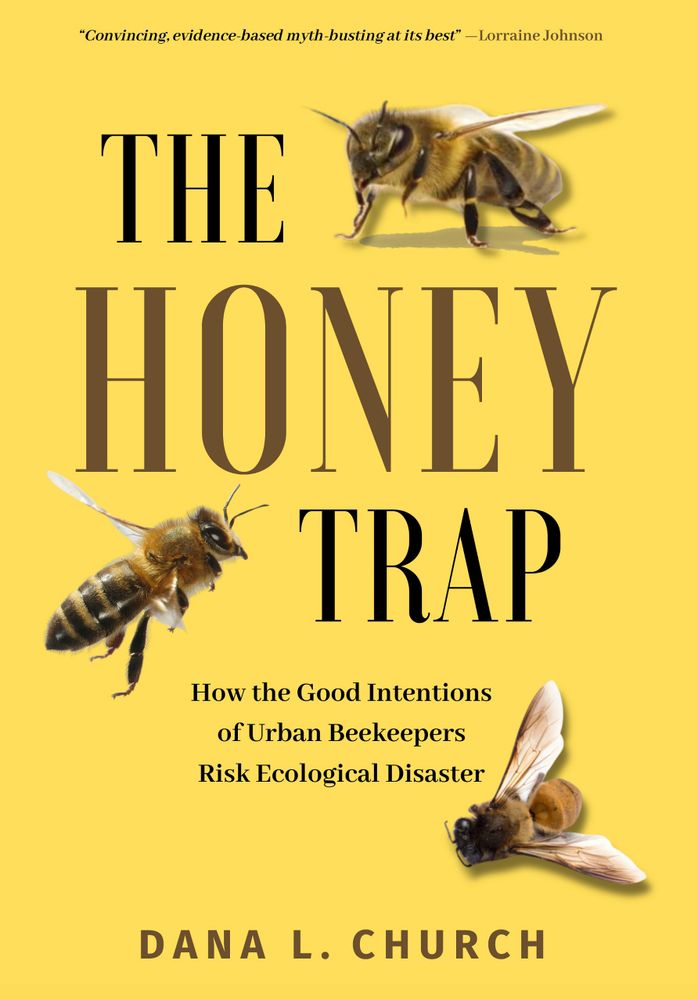 A book cover featuring honey bees