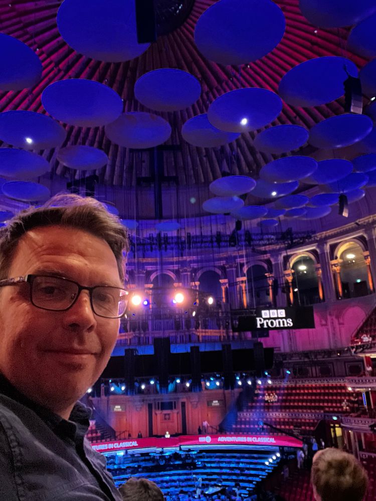 Selfie of me in the Royal Albert Hall