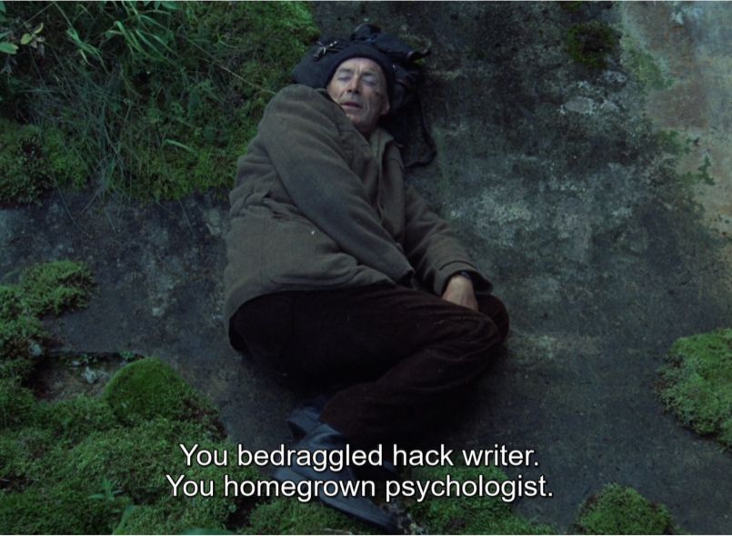 "You bedraggled hack writer. You homegrown psychologist" Stalker (1979)