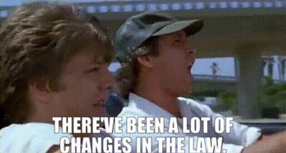 Fletch “there’s been a lot of changes in the law”