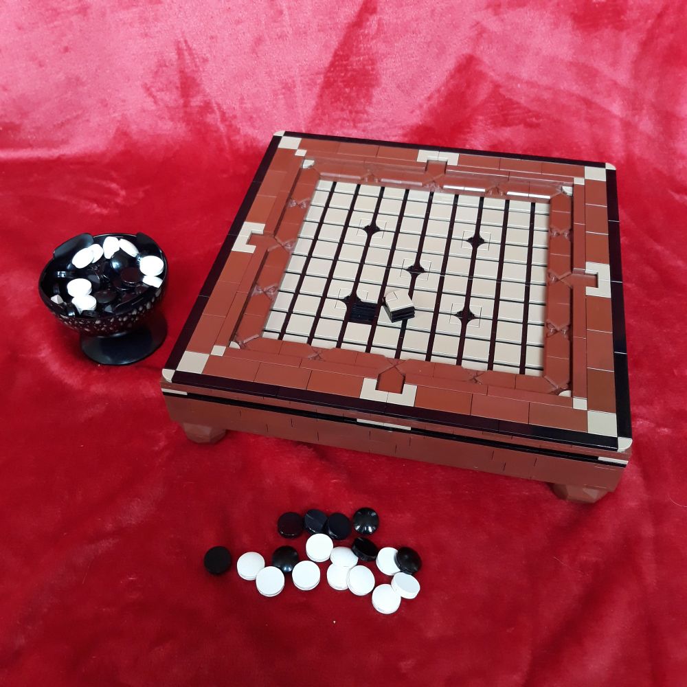A small size go game made with lego bricks