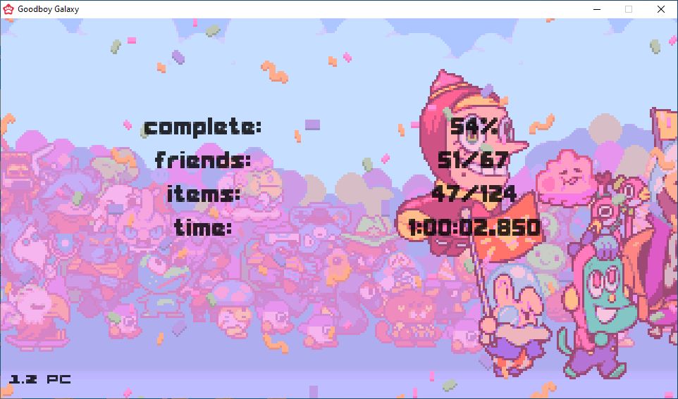 1:00:02.850 IGT in Goodboy Galaxy any%