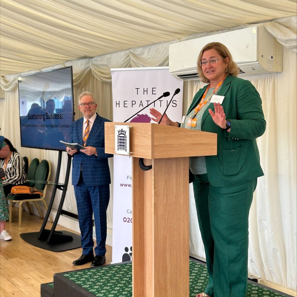 Dr Meg Doherty, Director of Global HIV, Hepatitis and Sexually Transmitted Infections Programmes at the World Health Organisation speaking to a crowd