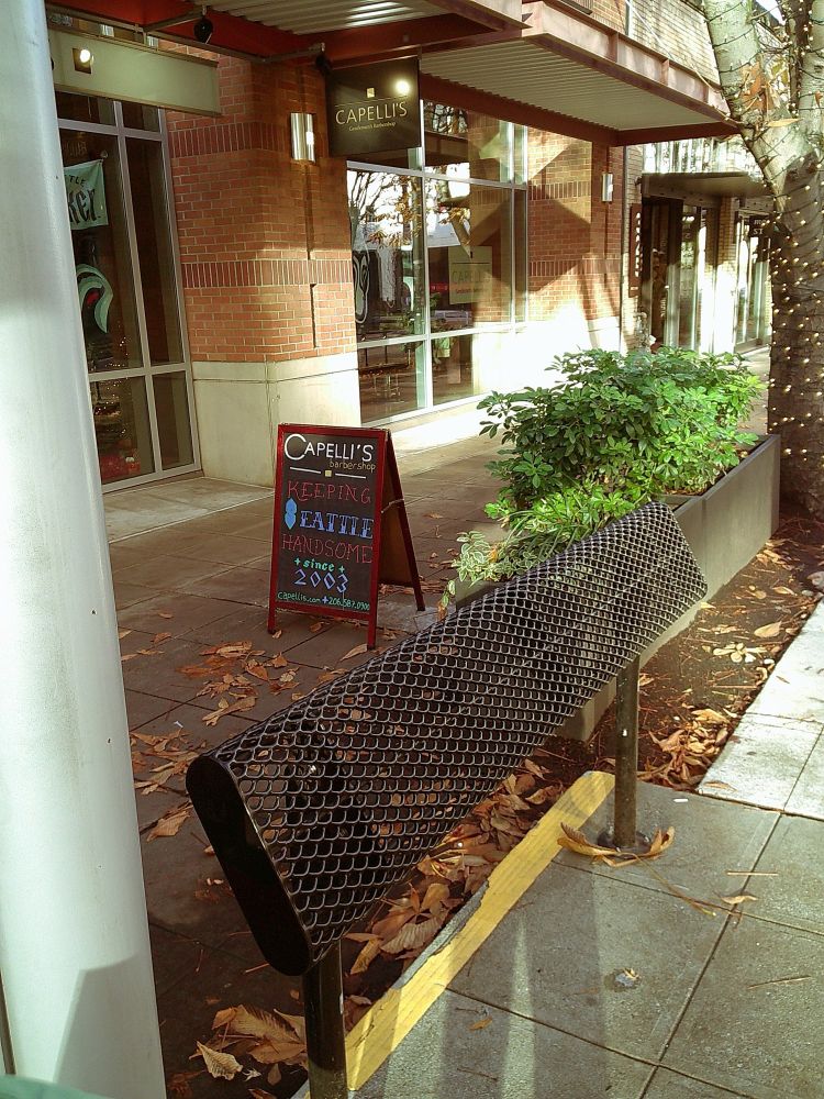 A sign that says 'Keeping Seattle Handsome Since 2003'