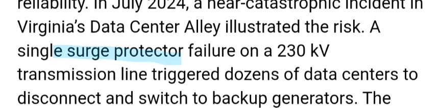 They called a surge arrester a surge protector. Like the one you have in your house. Sigh