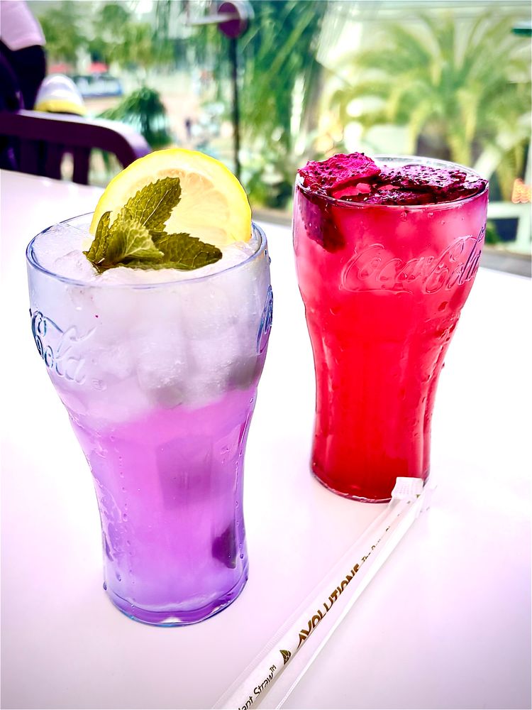 Lavender and Dragonfruit mock tails