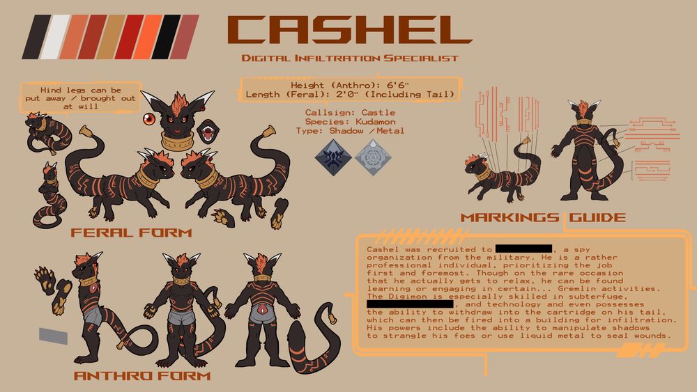 Cashel the Kudamon - Uniform Ref