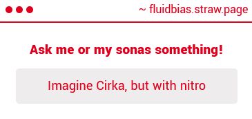 Imagine Cirka, but with nitro