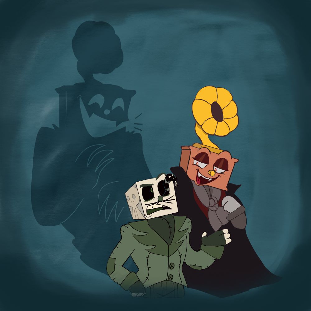 Oogie boogie king dice and Vampire Ludwig 