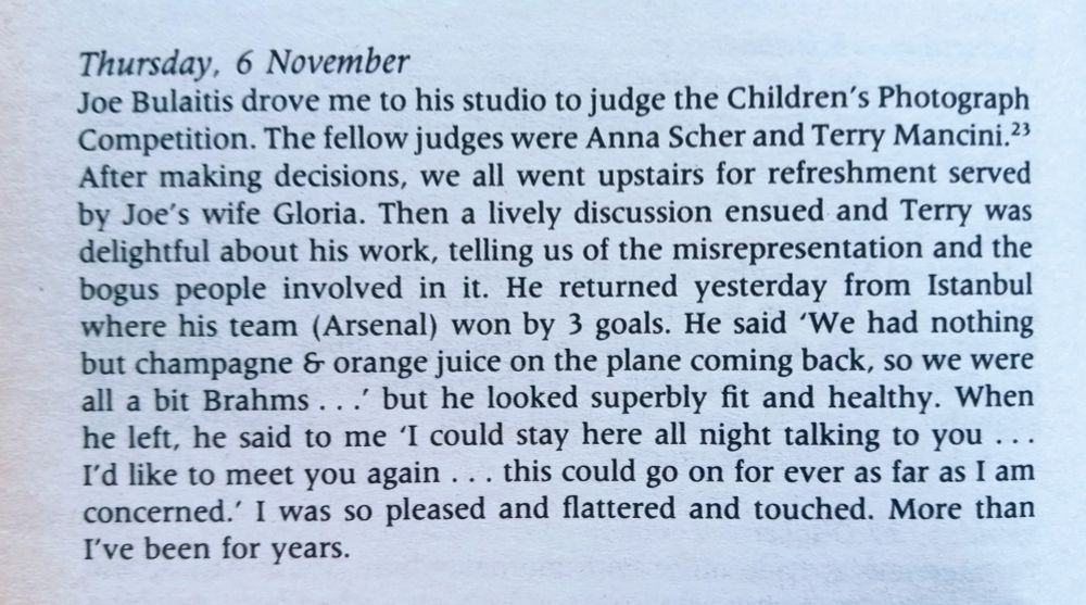 KW recalls a conversation with Arsenal footballer, Terry Mancini.