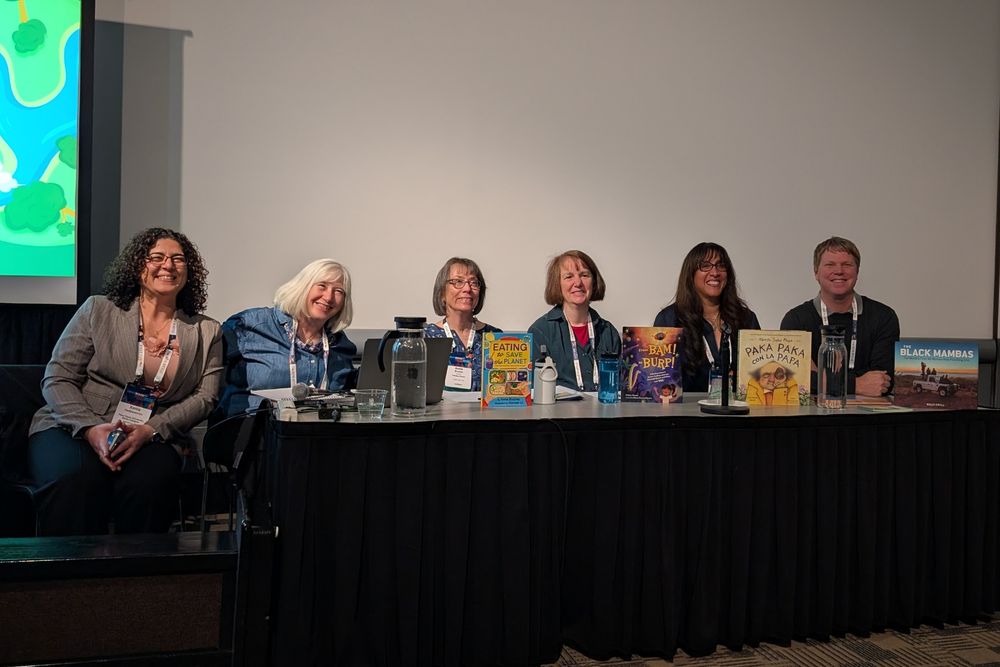 NCTE panel work Xenia Hadjioannou, Mary Ann Cappiello, Ann Brotles, Melissa Stewart, Juana Martinez-Neal, & Kelly Crull