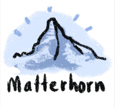 illustratie van de Matterhorn