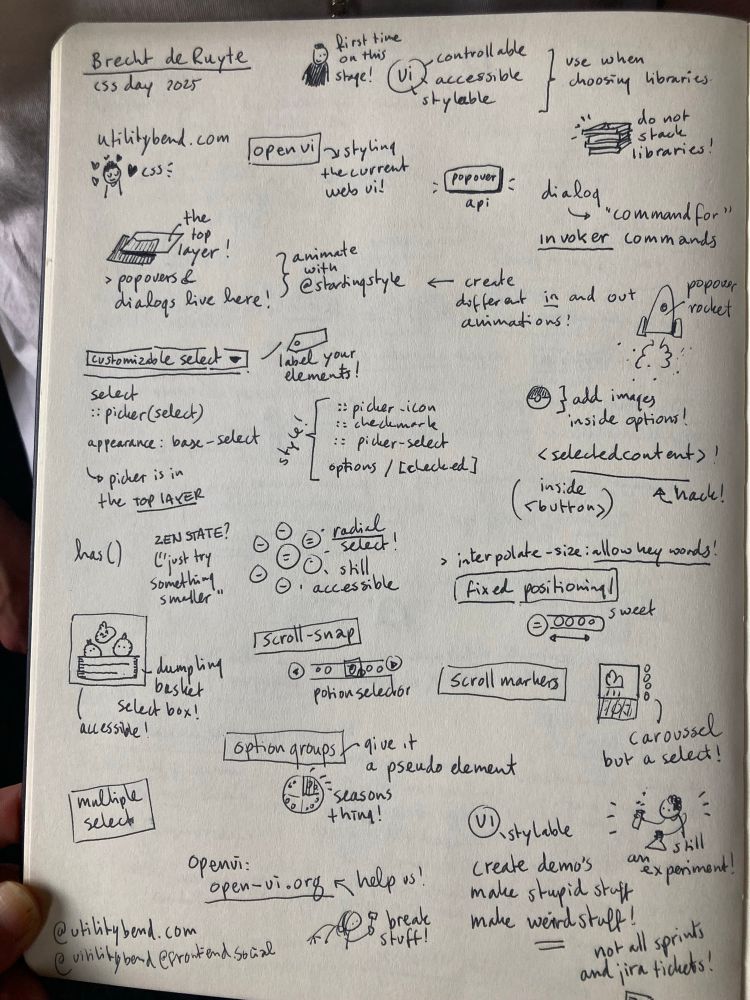 Skechtnotes of the talk by Brecht de Ruyte
