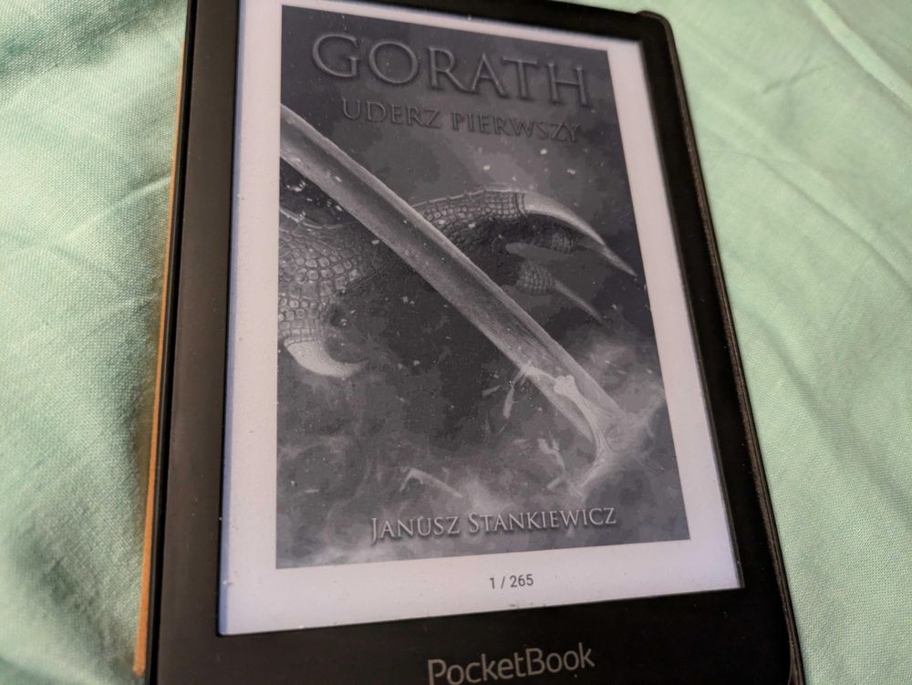 Okładka e-booka "Gorath: uderz pierwszy" autorstwa Janusza Stankiewicza. E-book ma 265 stron.