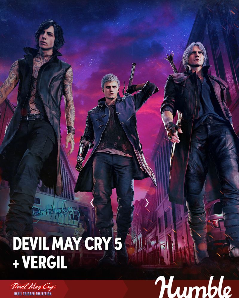 The Devil May Cry: Devil Trigger Collection at Humble Bundle featuring Devil May Cry 5 + Vergil