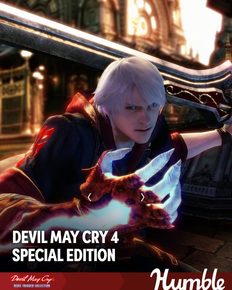 The Devil May Cry: Devil Trigger Collection at Humble Bundle featuring Devil May Cry 4 Special Edition