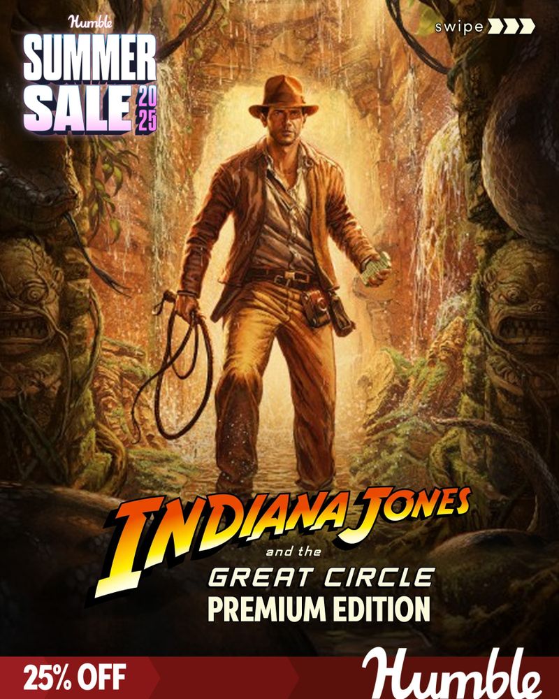 Indiana Jones and the Great Circle Premium Edition is 25% off during the Humble Sumer Sale