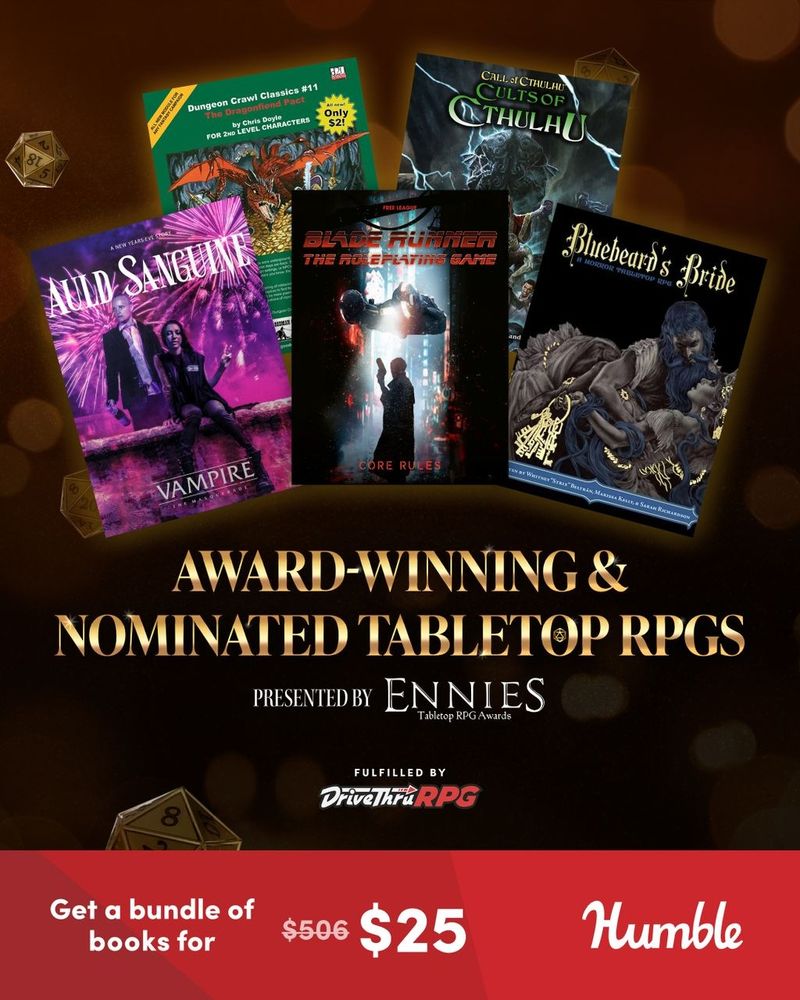 Award-Winning & Nominated Tabletop RPGs Presented by ENNIES | Humble Bundle