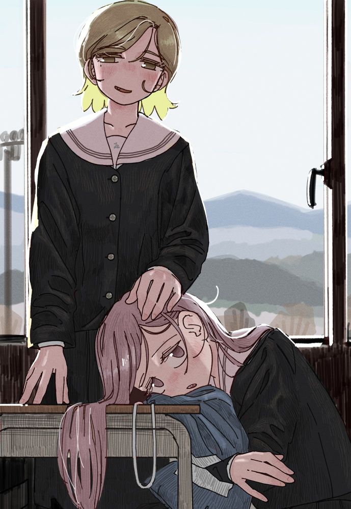 ムシトリスミレとミミカキグサモチーフのイラスト