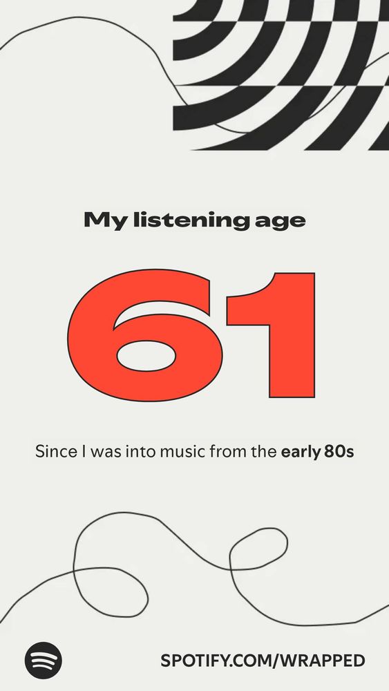 Spotify says my listening age is 61
