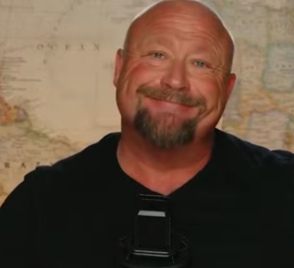 alex jones smiling but he's mad
