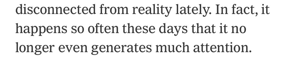 “In fact, it happens so often these days that it no longer even generates much attention.”
