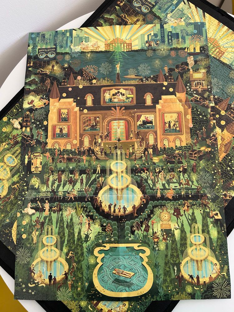 The Great Gatsby jigsaw and poster.