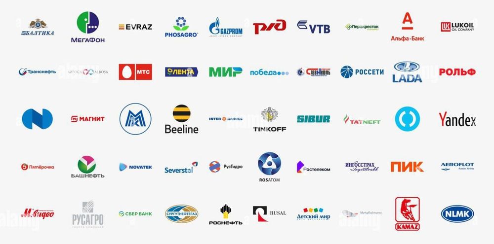 Sponsoren-Liste der gestrigen #NOAfD-Landesparteitage. 
(Quelle: Tobias Christopher Lorenz) Auf dieser Liste sind fast ausschließlich russische Unternehmen als Sponsoren aufgeführt.