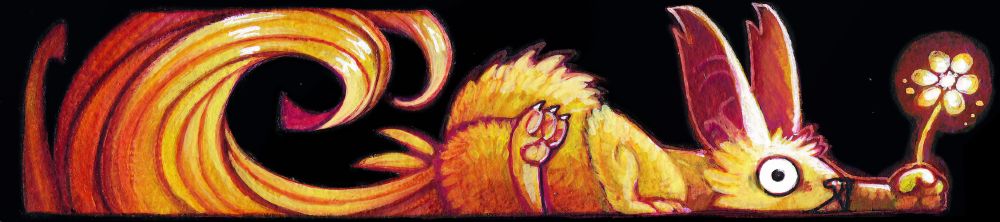 flat creature with flower