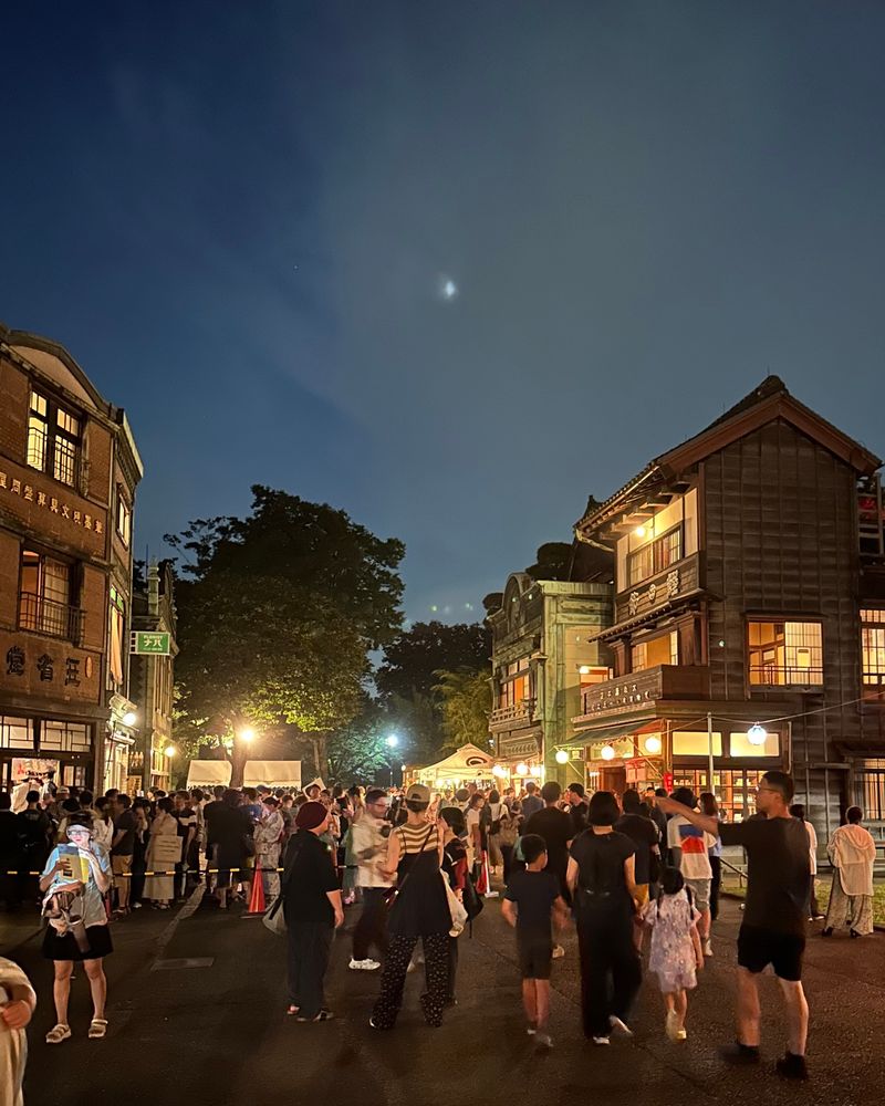 This is the Edo-Tokyo Open Air Architectural Museum in Tokyo. It usually closes at 5:30 pm, but today it was open until 8:30 pm as a special event.