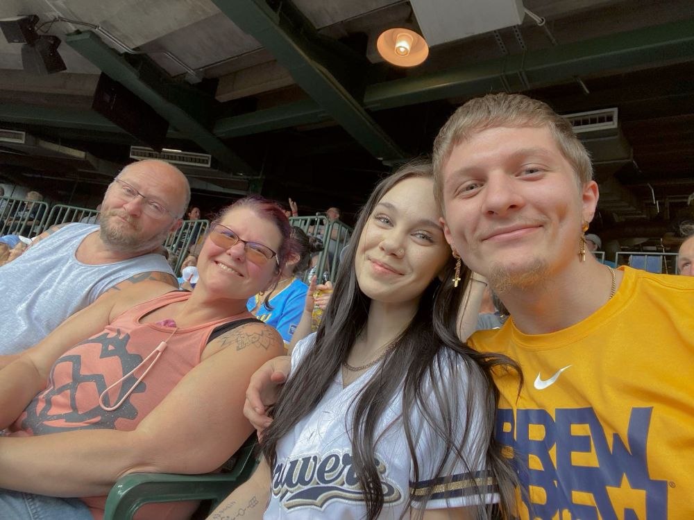 My bf, me, his mom, and his dad 