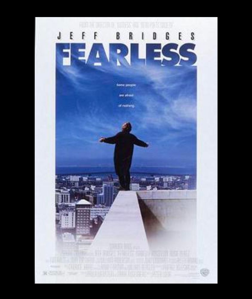 Poster for Fearless, starring Jeff Bridges and Rosie Perez